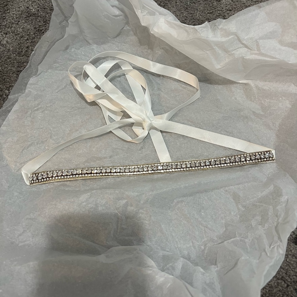 Bridal rhinestone belt
